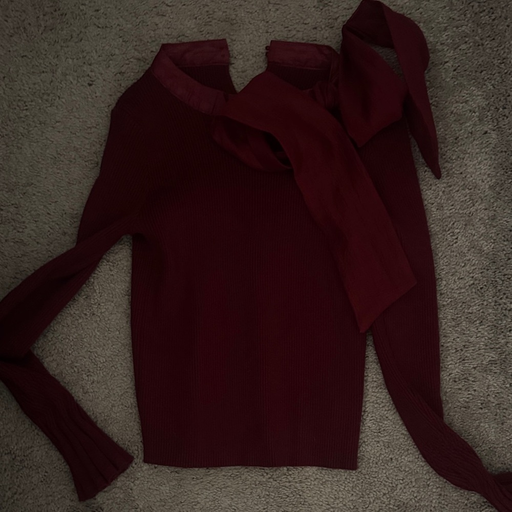 Elegant Red Women's Sweater